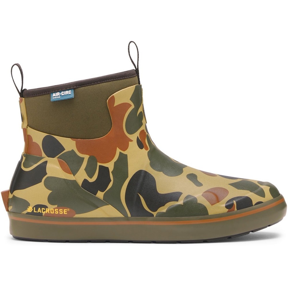 NEW LaCrosse Alpha Deck Boot 6 Hardwoods Duck Camo Waterproof Mens 11.5 632440